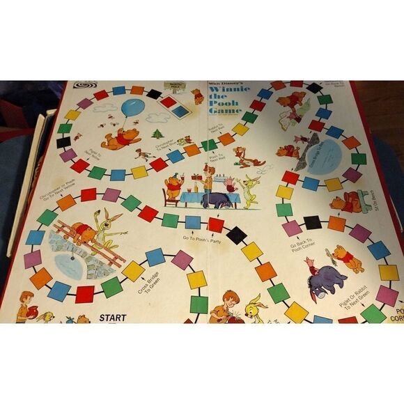 Winnie The Pooh Game Vintage Board Game - (Walt Disney, 1964) Complete Parker Br - Picture 3 of 7